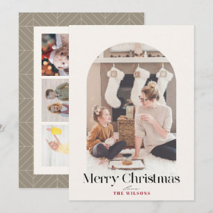 Cartes Pour Fêtes Annuelles Boho Arch 4 Photo Noël