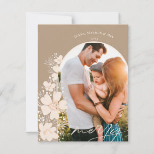 Cartes Pour Fêtes Annuelles Boho Joyeux Noël dans le désert