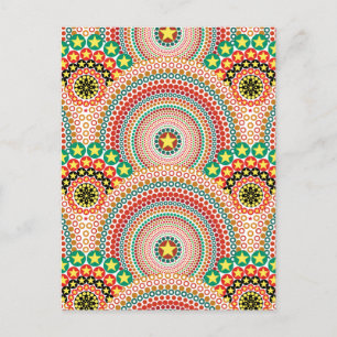 Cartes Pour Fêtes Annuelles Boho multilingue radieux