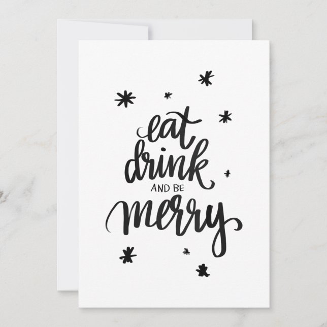 Cartes Pour Fêtes Annuelles boire et être joyeux Karte (Devant)