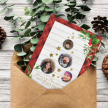 Bois blanc et carton rouge | Arbre de Noël 4 photo