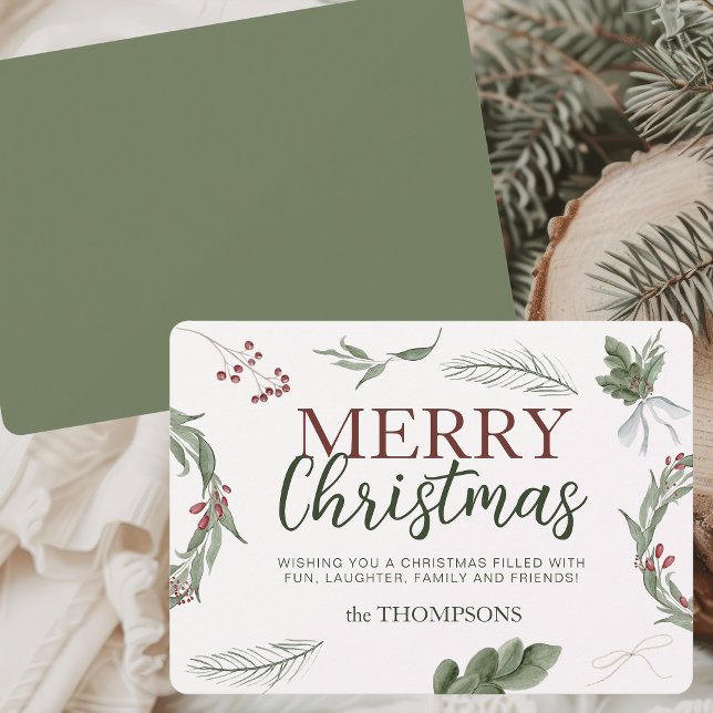 Cartes Pour Fêtes Annuelles Bois traditionnel Russe Aquarelle Noël (Créateur téléchargé)