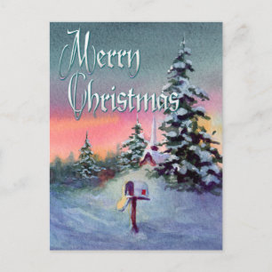 Cartes Pour Fêtes Annuelles BOÎTE AUX LETTRES DE NOËL par SHARON SHARPE