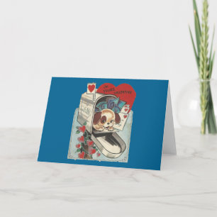 Cartes Pour Fêtes Annuelles Boîte aux lettres vintage Doggy Valentine