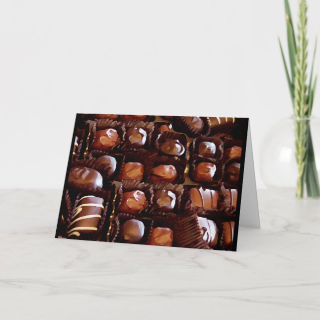 Cartes Pour Fêtes Annuelles Boîte de chocolat, Chocolat-bonbon tentant (Devant)