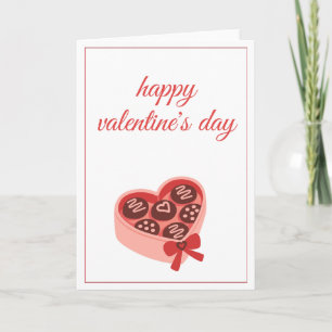 Cartes Pour Fêtes Annuelles Boîte de Chocolats en Forme de Cœur pour la Saint-