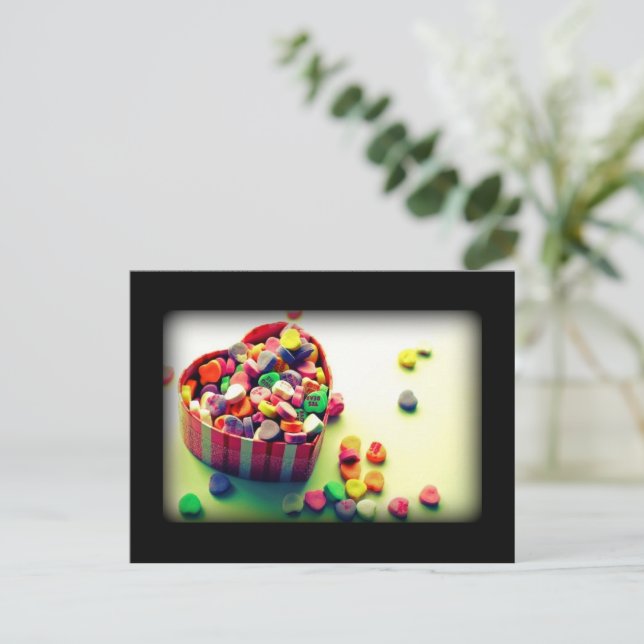 Cartes Pour Fêtes Annuelles Boîte de Coeur Saint Valentin (Debout devant)