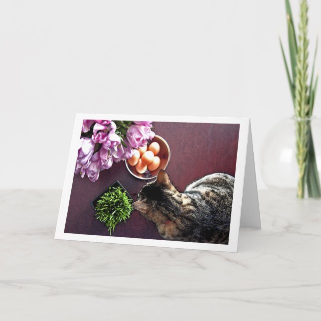 Cartes Pour Fêtes Annuelles Bol d'oeufs. Instantané 3 (Devant)