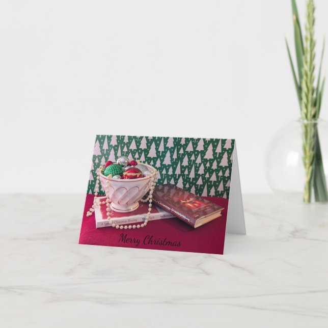 Cartes Pour Fêtes Annuelles Bol d'ornements (Devant)
