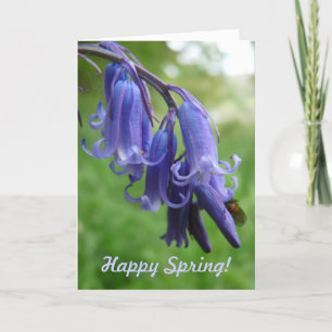Cartes Pour Fêtes Annuelles Bon Printemps ! "Bluebells en Angleterre"