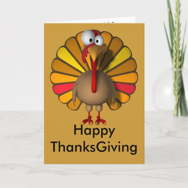 Cartes Pour Fêtes Annuelles Bon thanksgiving (Devant)