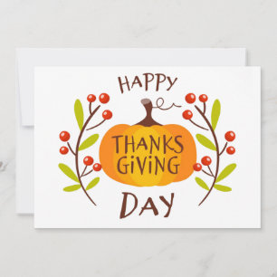 Cartes Pour Fêtes Annuelles Bon thanksgiving