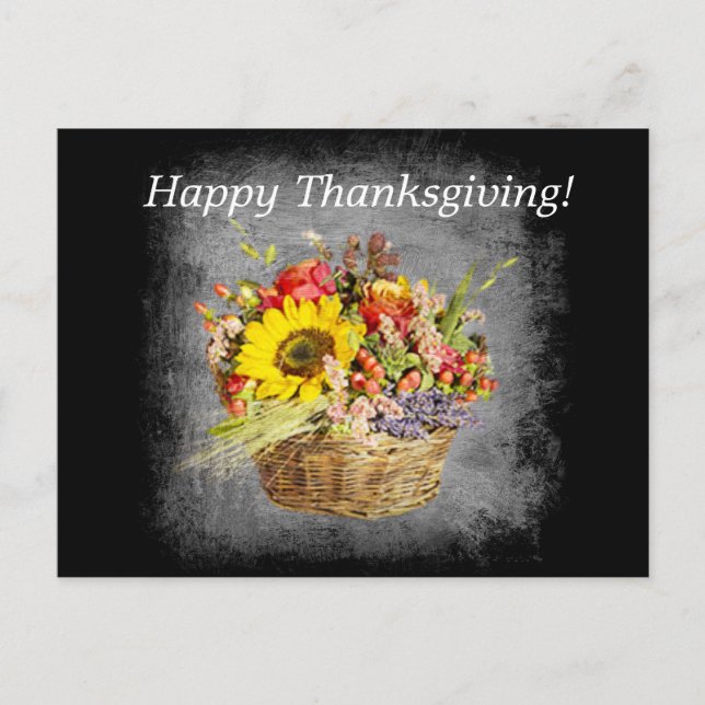 CARTES POUR FÊTES ANNUELLES BON THANKSGIVING ! (Devant)
