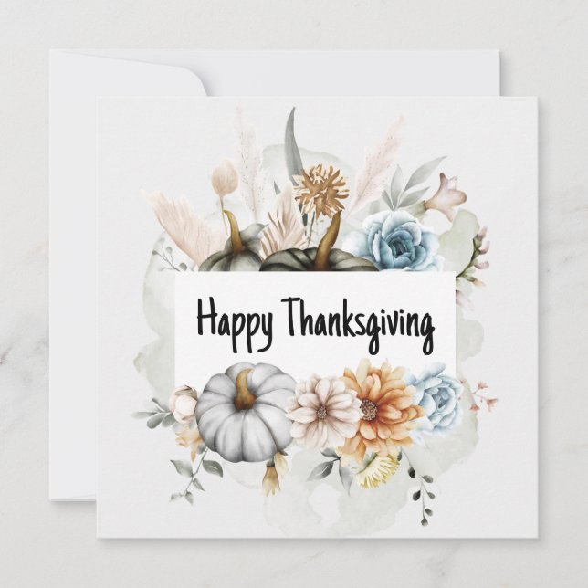 Cartes Pour Fêtes Annuelles bon thanksgiving (Devant)