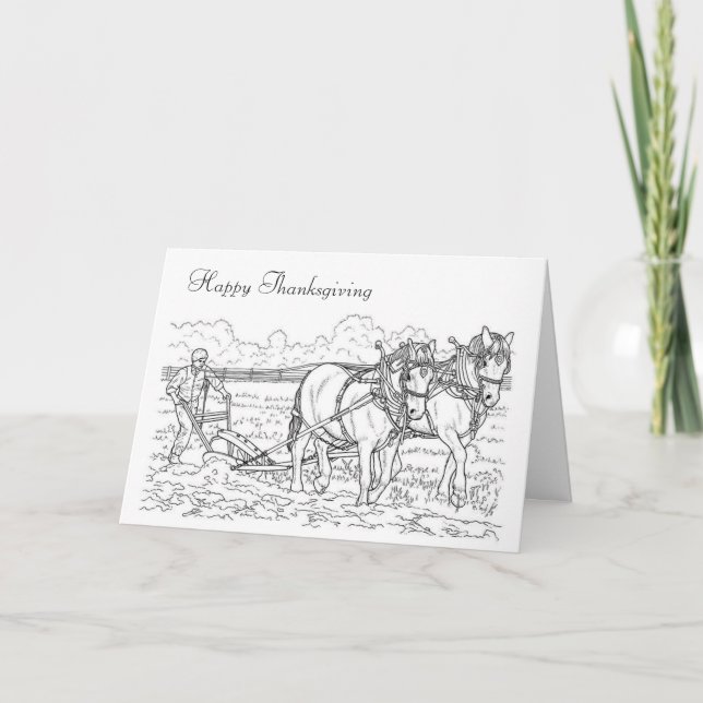 CARTES POUR FÊTES ANNUELLES BON THANKSGIVING ! (Devant)