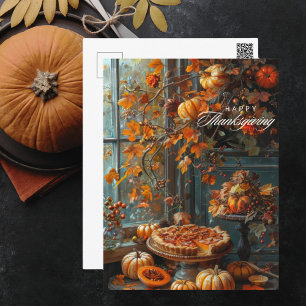 Cartes Pour Fêtes Annuelles Bon thanksgiving aquarelle Feuilles d'automne