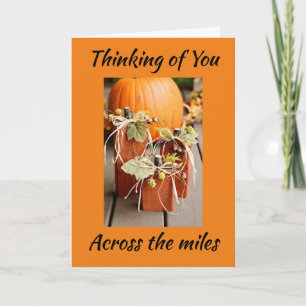 CARTES POUR FÊTES ANNUELLES BON THANKSGIVING DE "PARCOURIR LES MILES"