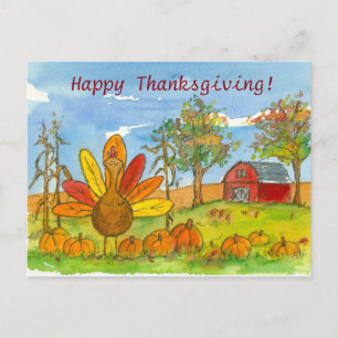 Cartes Pour Fêtes Annuelles Bon thanksgiving de patchs du Citrouille de la gra