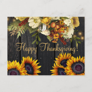 Cartes Pour Fêtes Annuelles Bon thanksgiving moisson rustique Thanksgiving