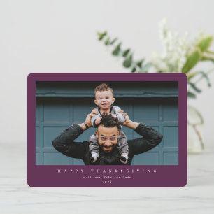 Cartes Pour Fêtes Annuelles Bon thanksgiving photo simple et moderne
