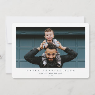 Cartes Pour Fêtes Annuelles Bon thanksgiving photo simple et moderne