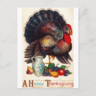 Cartes Pour Fêtes Annuelles bon thanksgiving Turquie Vintage