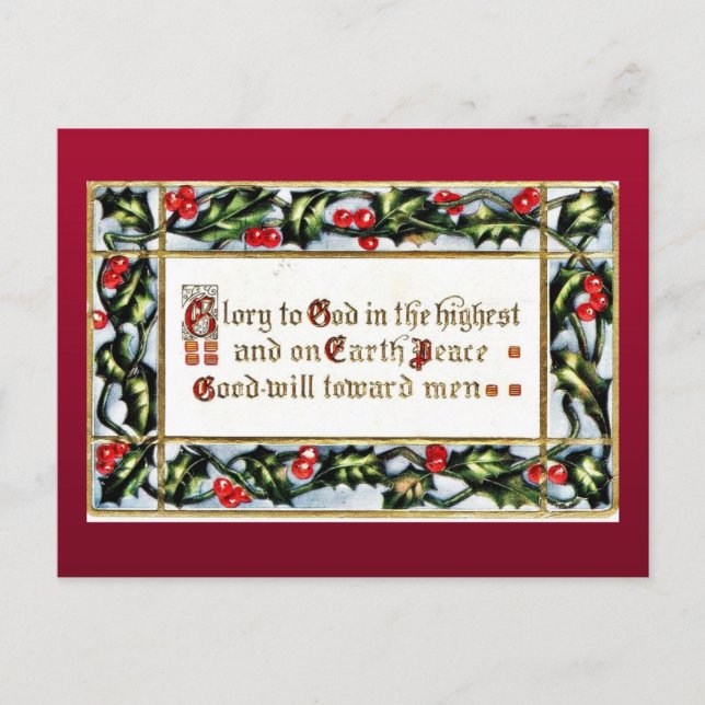 Cartes Pour Fêtes Annuelles Bon vieux Noël (Devant)
