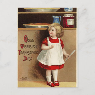 Cartes Pour Fêtes Annuelles Bon Voeux vintage Pour Thanksgiving