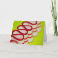 Bonbon à ruban rouge et blanc à l'ancienne