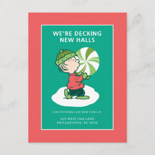 Cartes Pour Fêtes Annuelles Bonbon au poivre de Linus