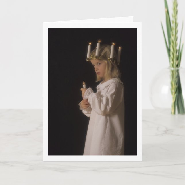 Cartes Pour Fêtes Annuelles Bonbon de Père Noël Lucia (Devant)