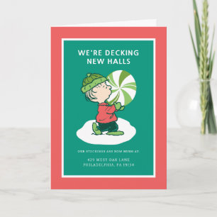 Cartes Pour Fêtes Annuelles Bonbon Linus Peppermint