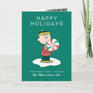 Cartes Pour Fêtes Annuelles Bonbons à la menthe Charlie Brown