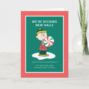 Cartes Pour Fêtes Annuelles Bonbons au poivre de Charlie Brown