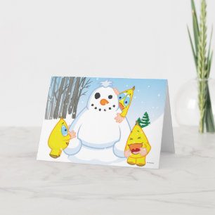 Cartes Pour Fêtes Annuelles Bonhomme de neige de Zingoz
