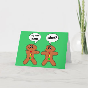 Cartes Pour Fêtes Annuelles bonhomme en pain d'épice