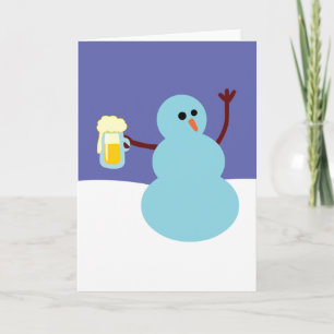 Cartes Pour Fêtes Annuelles Bonhommes de neige fous !