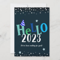 Bonjour 2023 Funny New Years Holiday Card