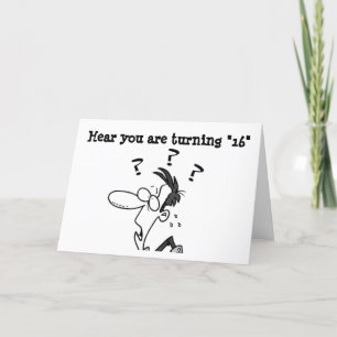 CARTES POUR FÊTES ANNUELLES BONJOUR D'ANNIVERSAIRE À UN GRAND ADOLESCENT **16*