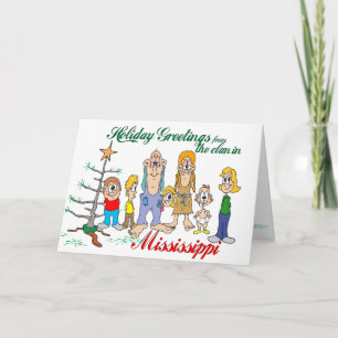 Cartes Pour Fêtes Annuelles Bonjour du Mississippi