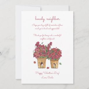 Cartes Pour Fêtes Annuelles Bonjour la Saint-Valentin voisin