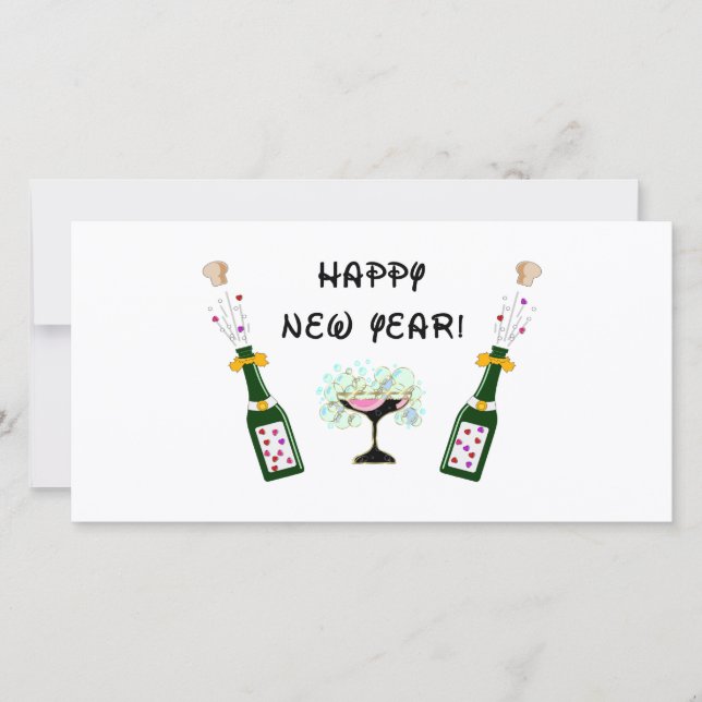 Cartes Pour Fêtes Annuelles Bonne année (Devant)