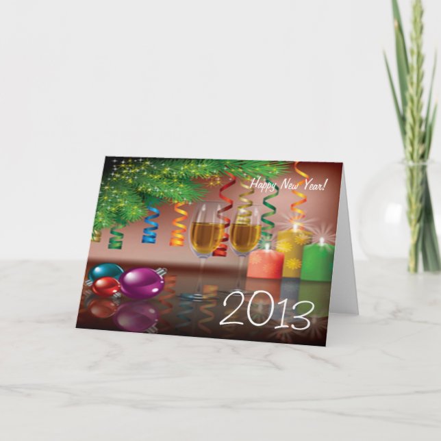 Cartes Pour Fêtes Annuelles Bonne année (Devant)