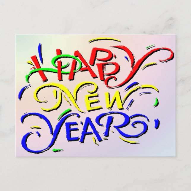 Cartes Pour Fêtes Annuelles Bonne année (Devant)