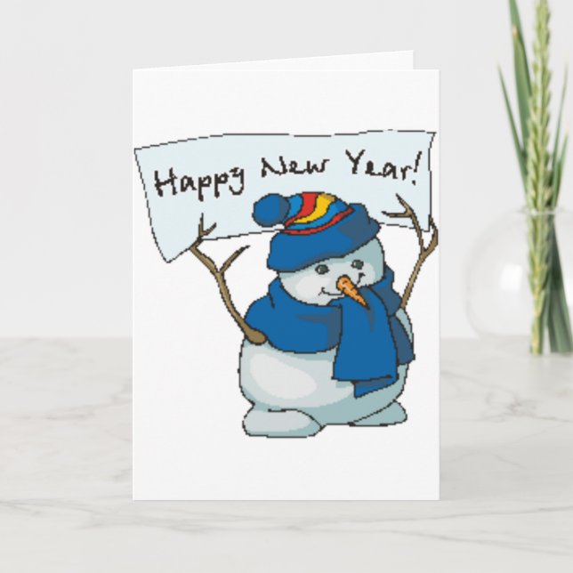 Cartes Pour Fêtes Annuelles Bonne année (Devant)