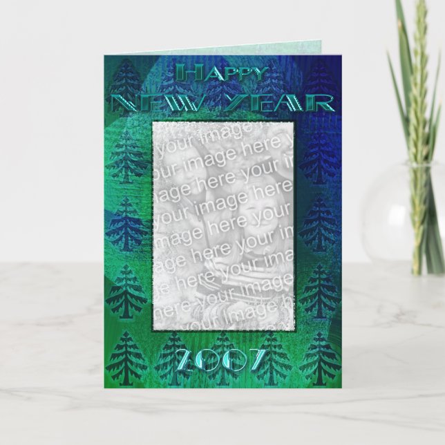 Cartes Pour Fêtes Annuelles Bonne année 2007 (Devant)