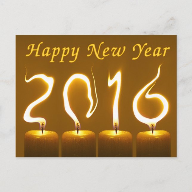 Cartes Pour Fêtes Annuelles Bonne année 2016 (Devant)