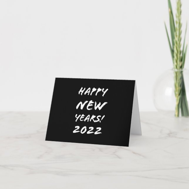 Cartes Pour Fêtes Annuelles Bonne année 2022 (Devant)