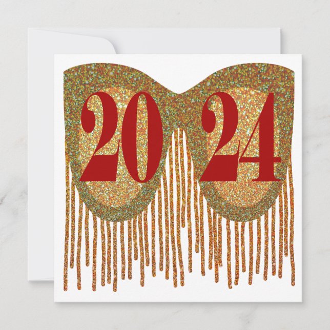 Cartes Pour Fêtes Annuelles Bonne année 2024 - 2024 pleine de bonnes choses (Devant)