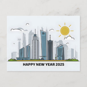 Cartes Pour Fêtes Annuelles Bonne année 2025 avec texte coloré